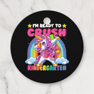 Crush Kindergarten Entschlackung Einhorn Zurück in Geschenkanhänger