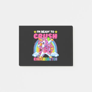 Crush Kindergarten Entschlackung Einhorn Zurück in Post-it Klebezettel