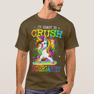 Crush Kindergarten Entschlackung Einhorn Zurück in T-Shirt