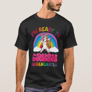 Crush Kindergarten Entschlackung Einhorn Zurück in T-Shirt