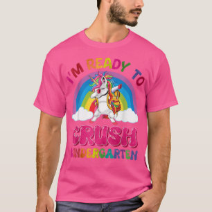 Crush Kindergarten Entschlackung Einhorn Zurück in T-Shirt