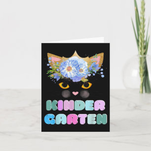 Crush Kindergarten Niedlich Kitten-face Cat Retro Karte