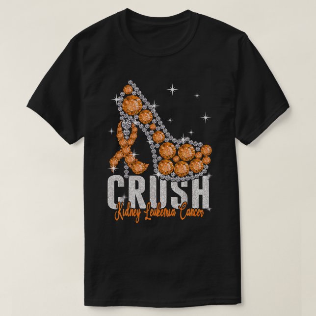 Crush Niere Leukämie Krebs Twinkle Ribbon Suppleme T-Shirt (Design vorne)