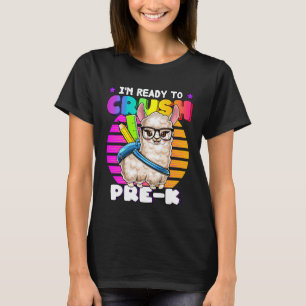 Crush Pre K Lama Rücksack zum Schulbeginn für Mädc T-Shirt