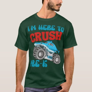 Crush PreK Monster Truck Zurück zu Schuljungen T-Shirt