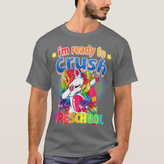 Crush Preschool Unicorn Back to School Girls  T-Shirt