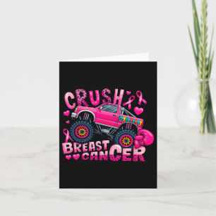 Crush Rosa Brustkrebs Schleife Monster Truck Awar Karte