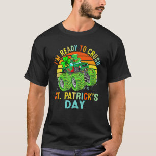 Crush St Patricks Day Monster Truck Paddys Kleinki T-Shirt