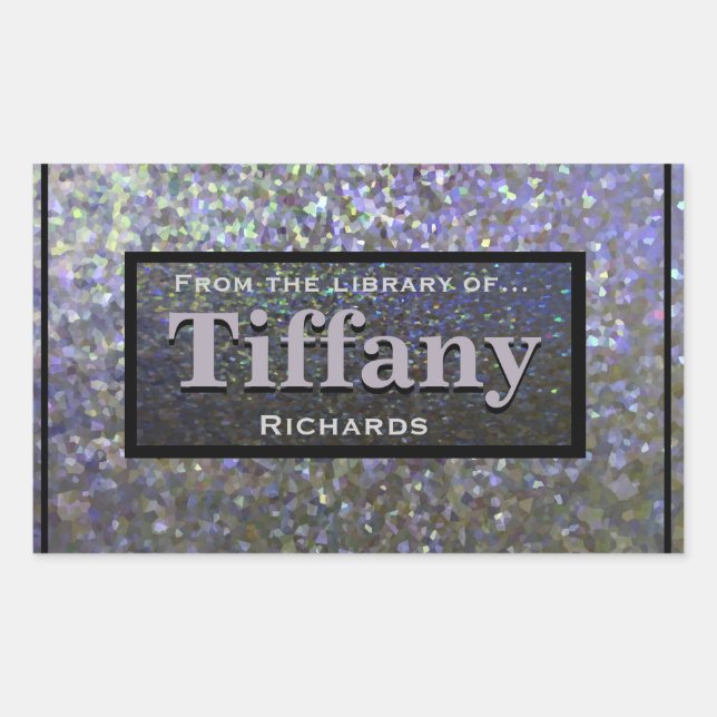 Crushed Abologne Look Rechteckiger Aufkleber (Vorderseite)