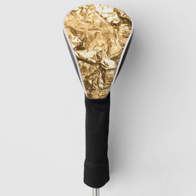 Crushed Golden Folds Golf Headcover (Vorderseite)