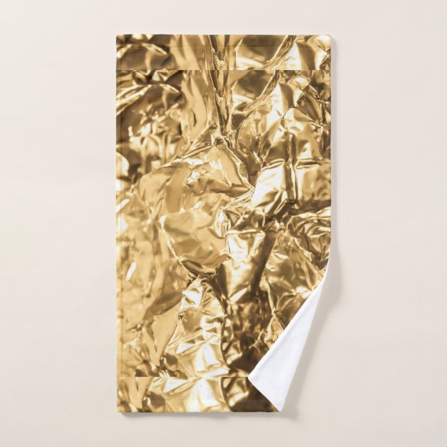 Crushed Golden Folds Handtuch (Handtuch)