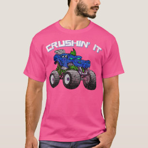 Crushin' Monster Truck Vintag Retro 272 T-Shirt