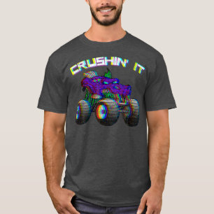 Crushin' Monster Truck Vintag Retro 274 T-Shirt