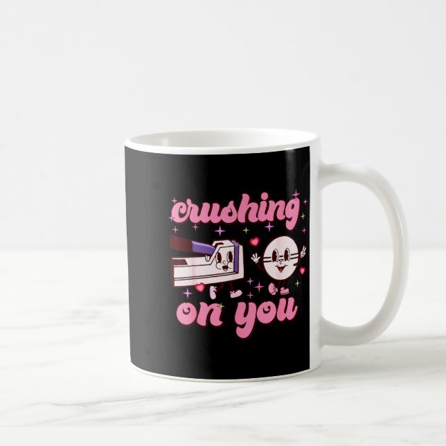 Crushing On You Peds Cu Rn Aid Rn Nurse Valentines Kaffeetasse (Rechts)