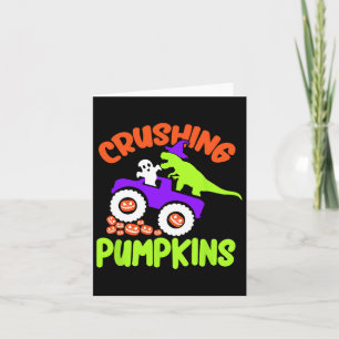 Crushing Pumpkins Lazy Halloween Kostüm Niedliches Karte