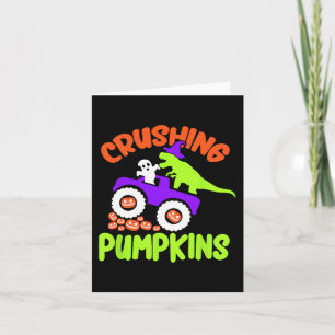 Crushing Pumpkins Lazy Halloween Kostüm Niedliches Karte