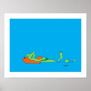 Crusing Gator 11x14 Poster Print