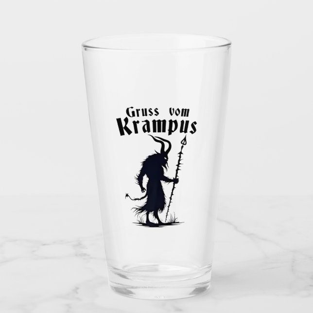 Cruss Vom Krampus Christmas Xmas Devil Spooky Glas (Vorderseite)