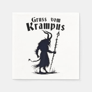 Cruss Vom Krampus Christmas Xmas Devil Spooky Serviette