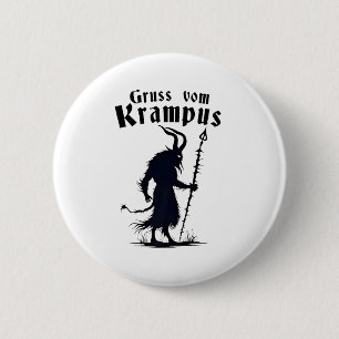 Cruss Vom Krampus Weihnachten Xmas Teufel Gruselig Button