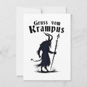 Cruss Vom Krampus Weihnachten Xmas Teufel Gruselig Einladung