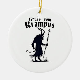 Cruss Vom Krampus Weihnachten Xmas Teufel Gruselig Keramik Ornament