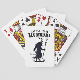 Cruss Vom Krampus Weihnachten Xmas Teufel Gruselig Spielkarten
