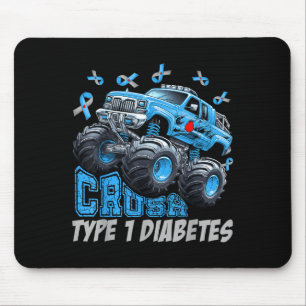 Cruype 1 Diabetes Awareness T1d Warrior Monster Tr Mousepad