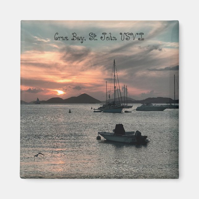 Cruz Bay Sunset Magnet (Vorne)
