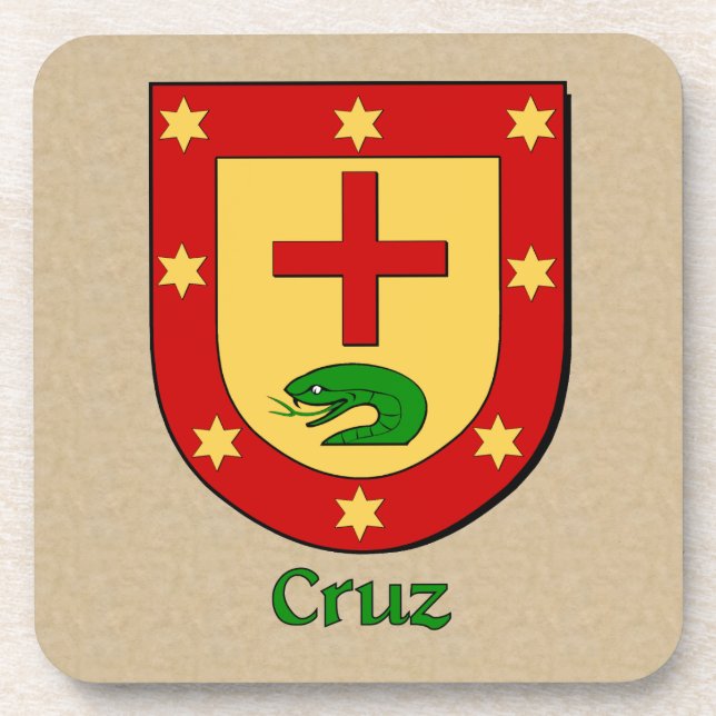 Cruz Family Shield Untersetzer (Vorderseite)