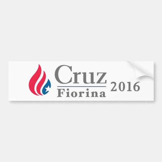 Cruz/Fiorina 2016 RABATT-Autoaufkleber Autoaufkleber (Vorne)