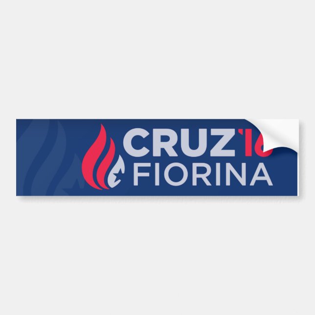 Cruz/Fiorina Autoaufkleber 2016 (Vorne)