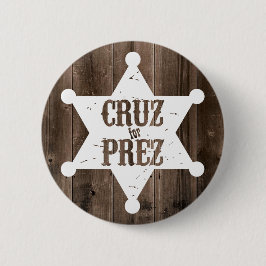 Cruz für Prez Stern - Ted Cruz für Präsidenten Button