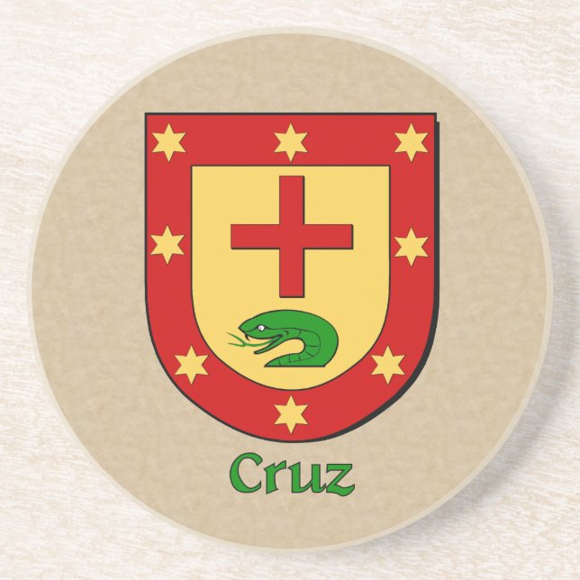 Cruz Heraldic Shield Getränkeuntersetzer (Vorne)