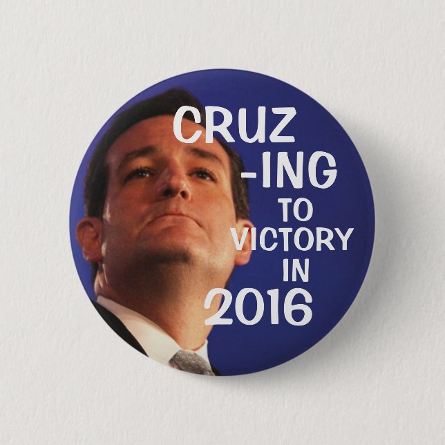 Cruz-ing zum Sieg Button (Vorderseite)