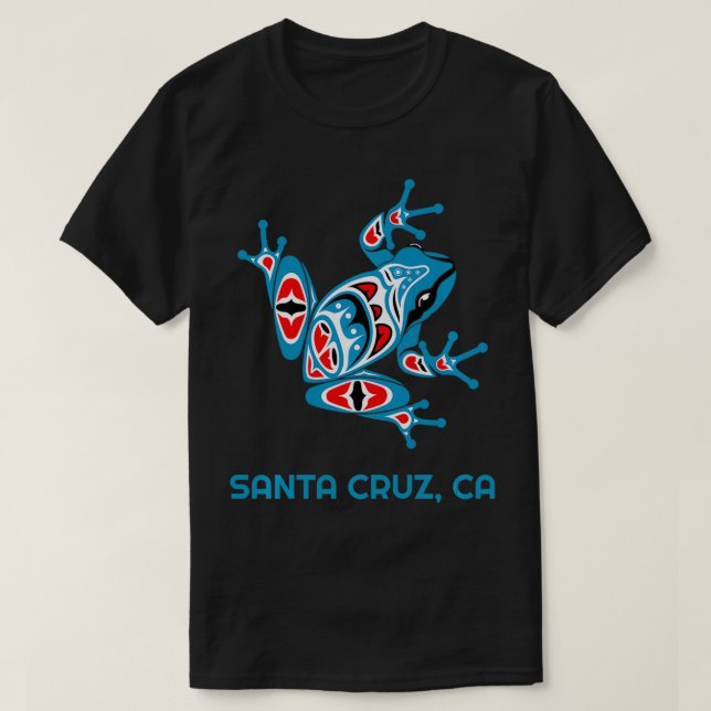 Cruz Santa Alaska Frog PNW Indian Art Native Ameri T-Shirt (Design vorne)