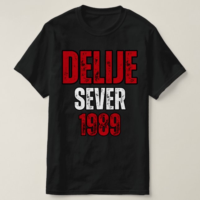 Crveno Beli Delije Sever 1989 T-Shirt (Design vorne)