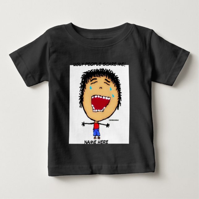Cry Baby Boy Ugly People Joke Baby T-shirt (Vorderseite)