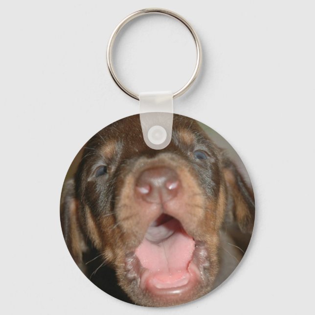 Cry baby Doberman Schlüsselanhänger (Vorderseite)