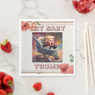 Cry Baby Trump Paper Napkin Serviette