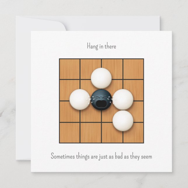 Cry Goishi in Atari Custom White Note Card (Vorderseite)