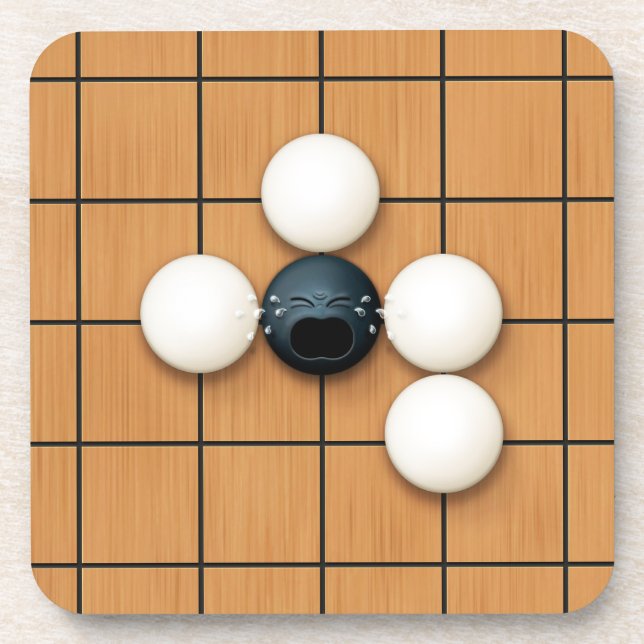 Cry Goishi in Atari Funny Igo Getränkeuntersetzer (Vorderseite)