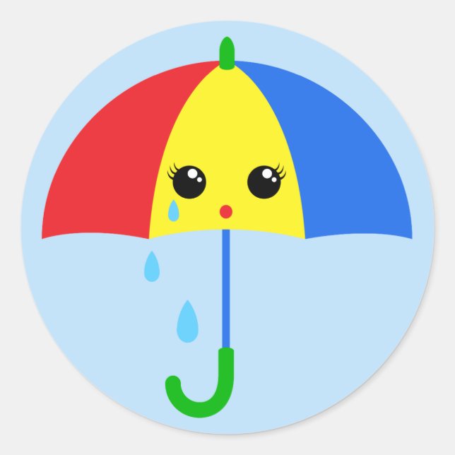 Cry Kasa Runder Aufkleber (Vorderseite)
