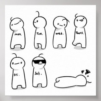 Cryaotische Tagesdiagrammatik Poster