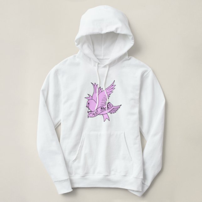 Crybaby Lil Peep pink Hoodie (Design vorne)
