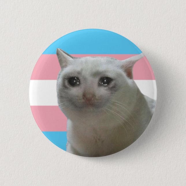 Crybaby Trans Pride Button (Vorderseite)