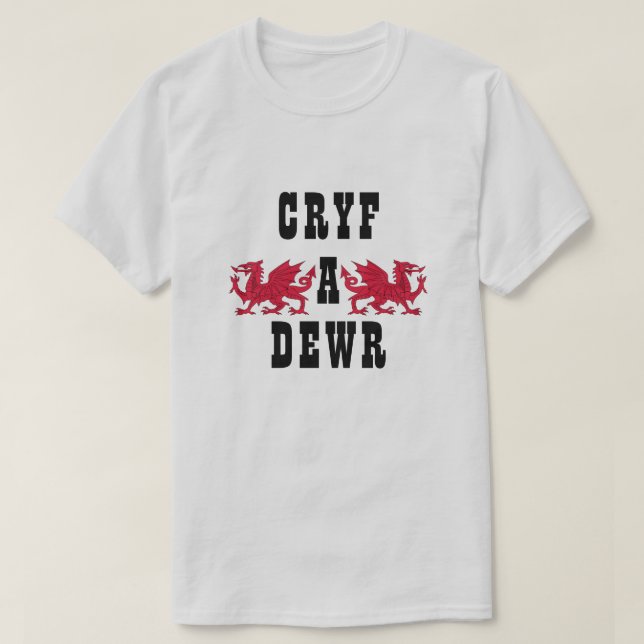 Cryf a dewr | Stark und tapfer T-Shirt (Design vorne)