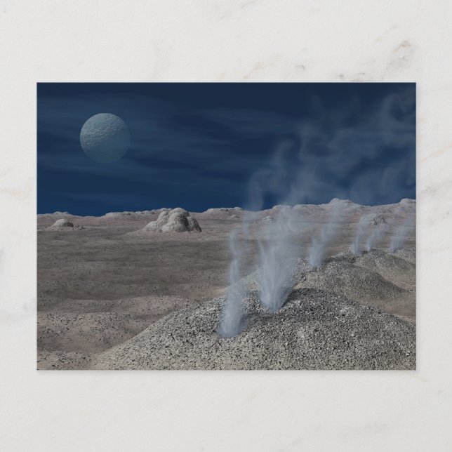 Cryovolcanism on Pluto Postkarte (Vorderseite)