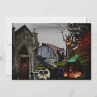 *~* Crypt Raven Hexenkulls HALLOWEEN CARD