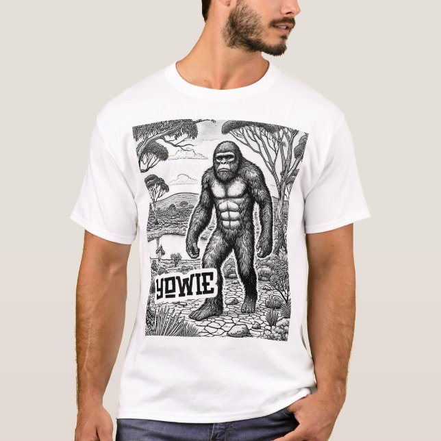 Cryptid Conspiracy - Yowie T-Shirt (Vorderseite)